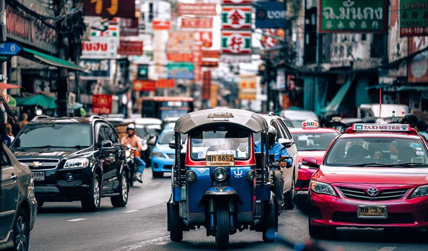 thailande pas cher taxi et tuk tuk bangkok