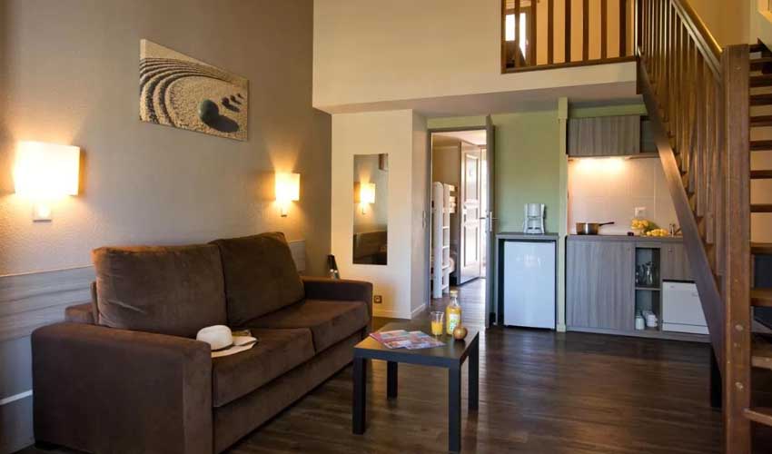 sowell sejours all inclusive les amandiers logement salon et cuisine