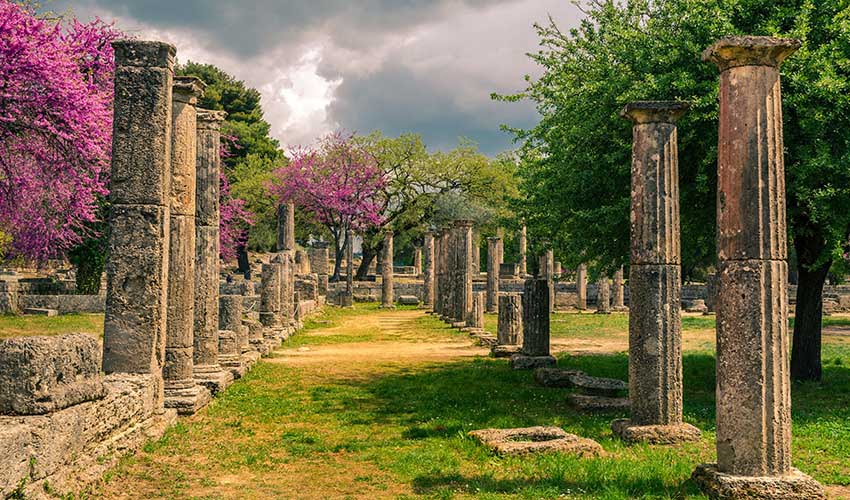 Le magnifique site archéologique d'Olympie