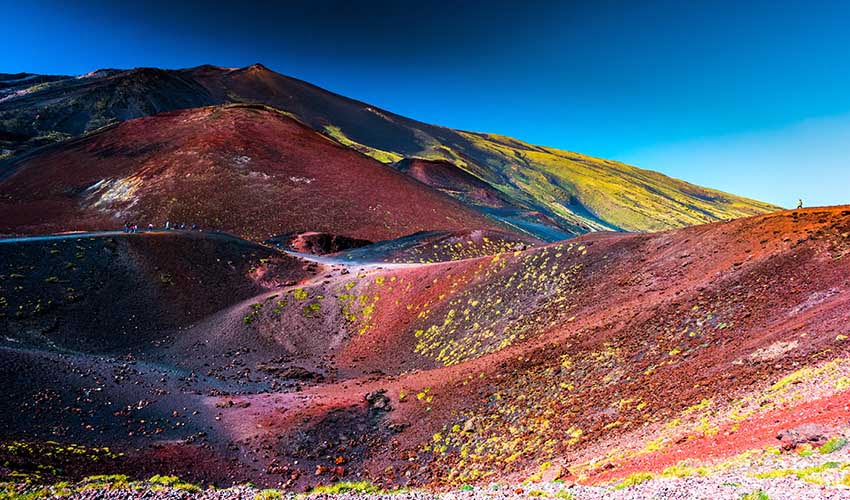 Le magnifique paysage aux alentours du volcan Etna
