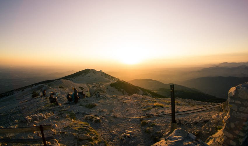 Coucher de soleil sur le Mont Ventoux