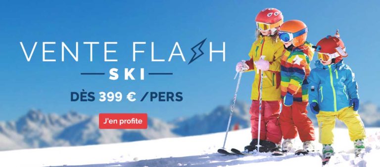 Vente flash Travelski : séjour tout compris (location + skipass + matériel) dès 399€/pers