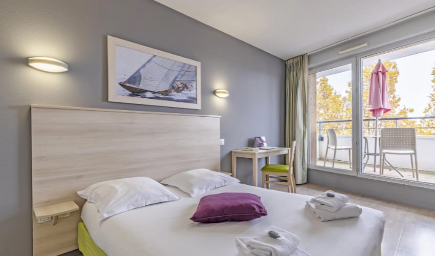 Chambre du Lagrange Vacances Apart’hôtel « Escale Marine » à La Rochelle