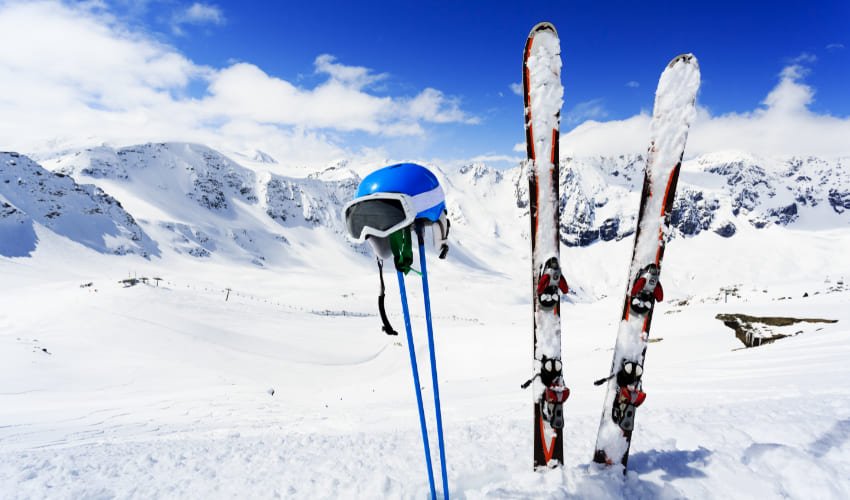 Equipement de ski obtenu avec le service SkiFast de Pierre & Vacances.
