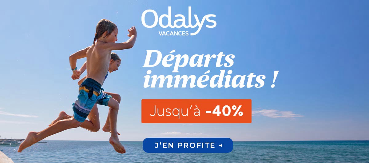 Promo pour les départs immédiats Odalys-Vacances