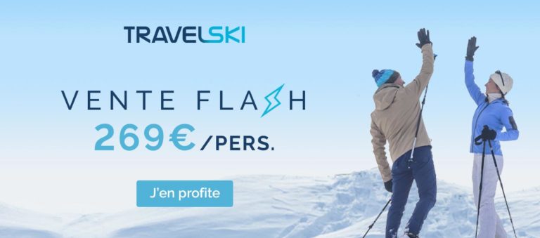 [Vente Flash] Ski tout compris à partir de 269€/personne avec Travelski