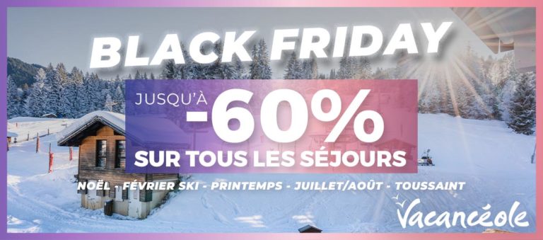 [Black Friday] Promo jusqu’à -60% sur vos réservations sur vacanceole.com
