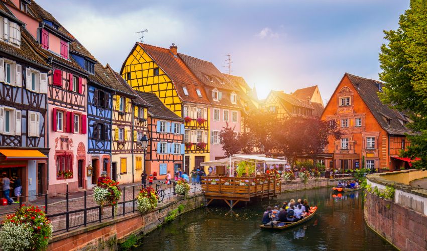 Visite en barque de la petite Venise à Colmar