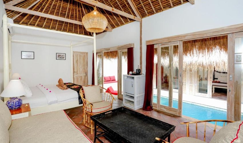 Amahelia Luxury Resort & Restaurant : chambre jusqu'à 3 personnes