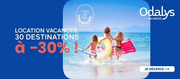 Promotion de -30 % sur 30 destinations avec Odalys