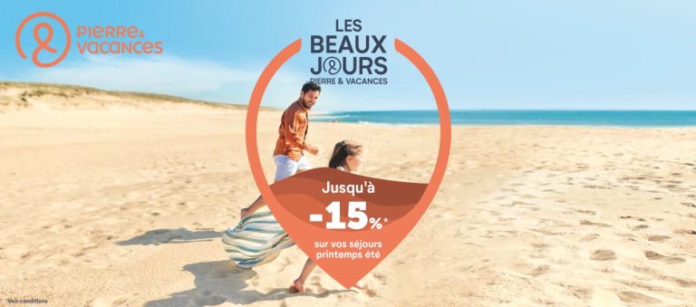 French Days : jusqu’à -15% sur les séjours printemps été chez Pierre & Vacances