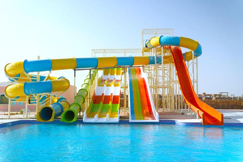 Amarina Queen Resort & Aqua Park Marsa Alam toboggans aquatiques colorés