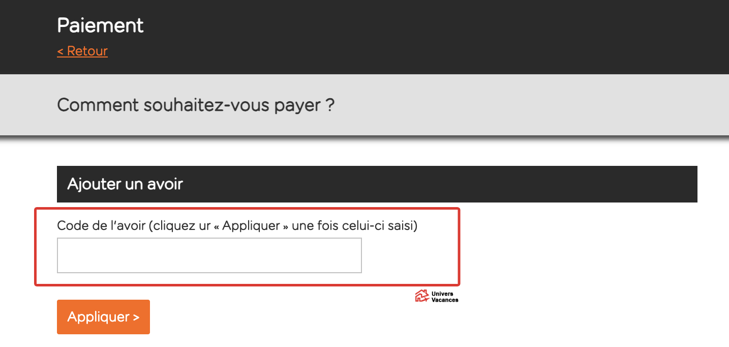 Capture d'écran du site Easyjet