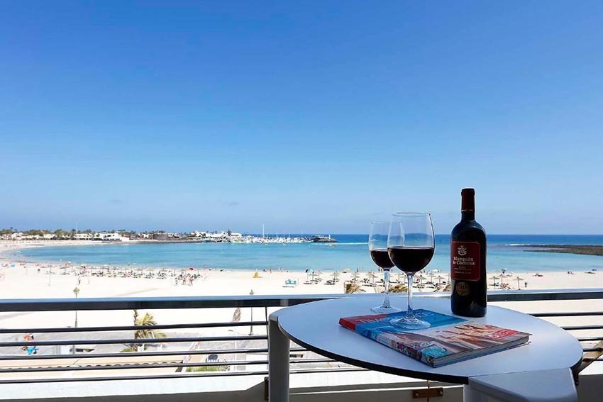 Hôtel Eurostars Las Salinas balcon vue plage