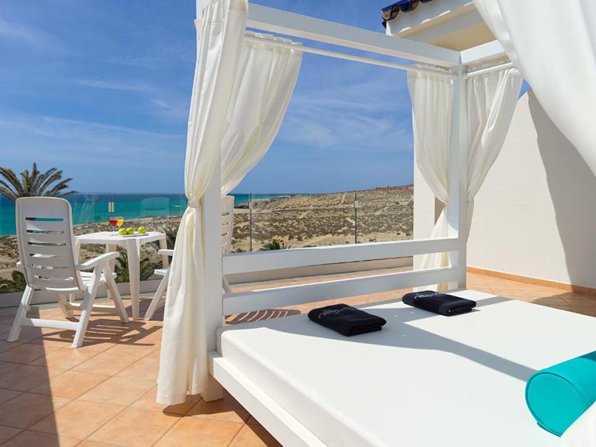 Hôtel Adult Only H10 Playa Esmeralda chambre avec terrasse vue sur la mer