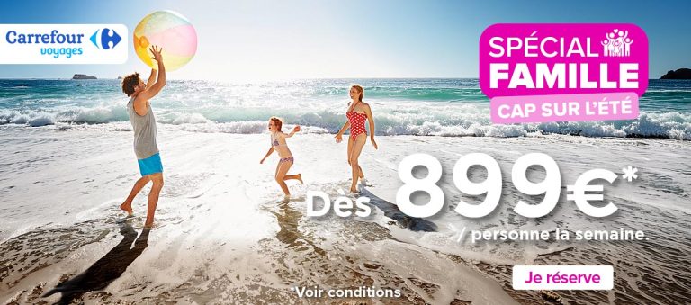 De nombreux avantages pour les familles, à partir de 899€/personne* la semaine