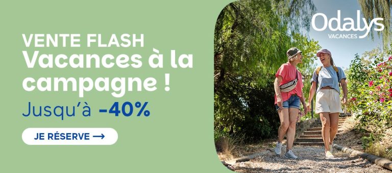 Jusqu’à -40% sur les vacances à la campagne avec Odalys-Vacances