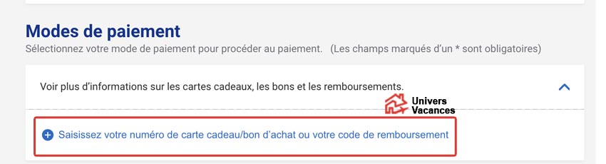 Capture d'écran du site Ryanair
