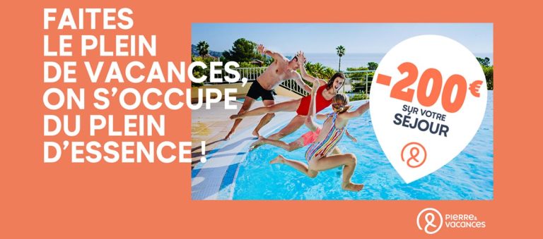 Vente Flash : 200€ de réductions sur votre séjour avec Pierre & Vacances