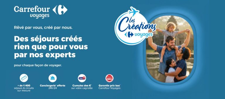Séjours famille à petit prix créés par Carrefour Voyages